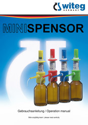 Witeg MINISPENSOR Operation Manual
