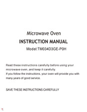 Midea TM034D3GE-P0H Instruction Manual