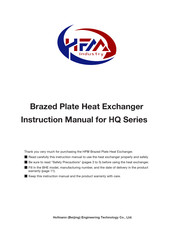 Hofmann HQ Series Instruction Manual
