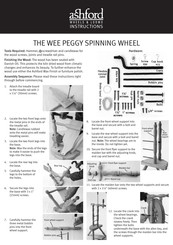 Ashford THE WEE PEGGY SPINNING WHEEL Instructions