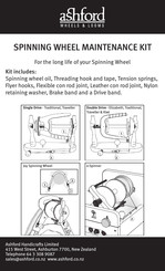 Ashford SPINNING WHEEL MAINTENANCE KIT Instructions