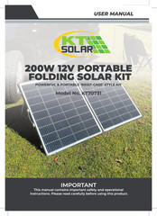 KT SOLAR KT70731 User Manual