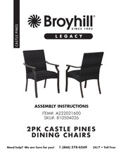 Broyhill Legacy CASTLE PINES A222021600 Assembly Instructions Manual