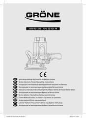 Gröne 2530-421200 Operating Instructions Manual