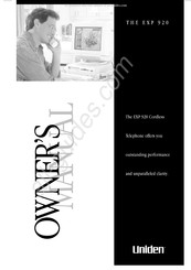 Uniden EXP920 Owner's Manual