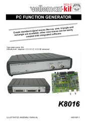 Velleman-Kit K8016 Illustrated Assembly Manual