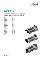 Baker Hughes Druck DPI 612 Safety And Quick Start Manual
