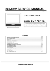 Sharp LC-17SH1E Service Manual