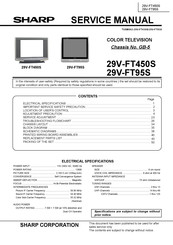 Sharp 29V-FT450S Service Manual