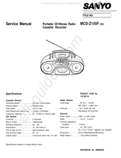 Sanyo MCD-Z150F Service Manual