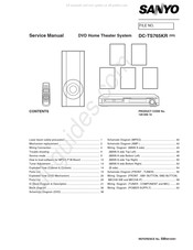 Sanyo DC-TS765KR Service Manual
