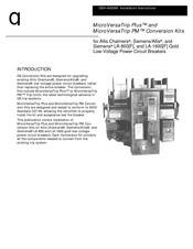GE MicroVersaTrip Plus Installation Instructions Manual