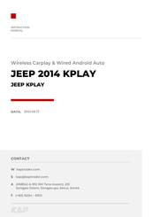 KAP JEEP 2014 KPLAY Instruction Manual