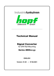 hopf 4800DC-14 Technical Manual