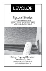 Levolor Natural Shades Remote Control Installation Operation Care