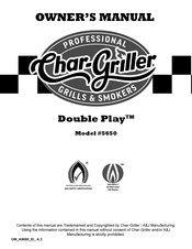 Char-Griller Double Play 5650 Owner's Manual