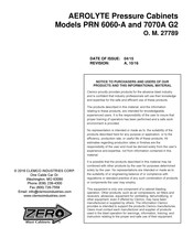 Zero AEROLYTE PRN 7070A G2 Manual