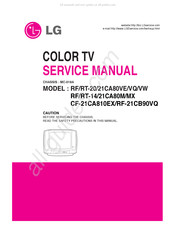 LG RT-14CA80M Service Manual