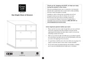 Great Little Trading Star Bright Chest of Drawers Assembly Instructions Manual