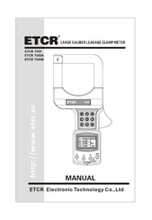 ETCR ETCR 7000A Manual