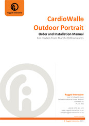 Rugged Interactive CardioWall Outdoor Portrait Order And Installation Manual