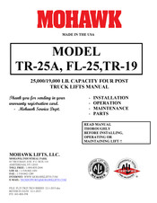 Mohawk TR-25A Manual