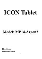 ICON Health & Fitness MP14-Argon2 Manual