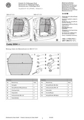 Votex 2K0 017 222 Fitting Instructions Manual