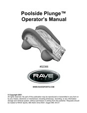 Rave Sports Poolside Plunge 02366 Operator's Manual