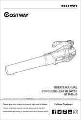 Costway GT3685US User Manual