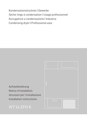 Schulthess WT14 EFH K Installation Instructions Manual