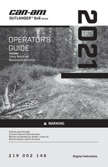 Can-Am OUTLANDER 6x6 2021 Series Operator's Manual
