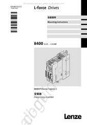 Lenze E84AVTCE7514 Mounting Instructions