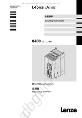 Lenze E84AVTCE7524 Mounting Instructions