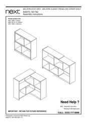 Next MALVERN DOVE 832273 Assembly Instructions Manual