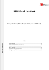 Rtscan RT203 Quick User Manual