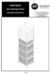 SEI HZ487400TX Assembly Instructions Manual