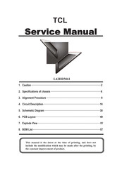 TCL L42HDM61 Service Manual