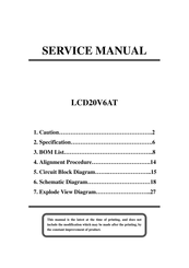 TCL LCD20V6AT Service Manual