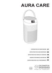Olimpia splendid AURA CARE Instructions For Use And Maintenance Manual