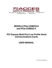 Access PCIe-COM232-8 User Manual