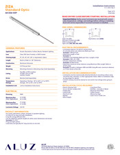 ALUZ A8-ZIZA-SOP Installation Instructions Manual