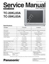 Panasonic TC-29KL03A Service Manual