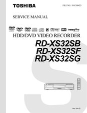 Toshiba RD-XS32SG Service Manual