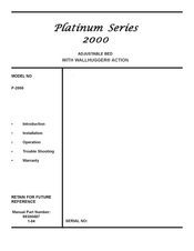 Leggett & Platt Platinum 2000 Series Manual