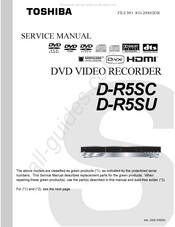 Toshiba D-R5SC Service Manual
