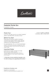 Everbloom E144519G Installation Manual
