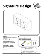 Signature Design By Ashley Shawburn EB4121131 Assembly Instructions And Warranty Information