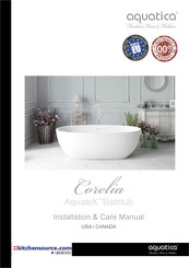 Aquatica Digital AquateX Corelia Installation & Care Manual