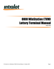 Intralot OHIO WinStation TVM Manual